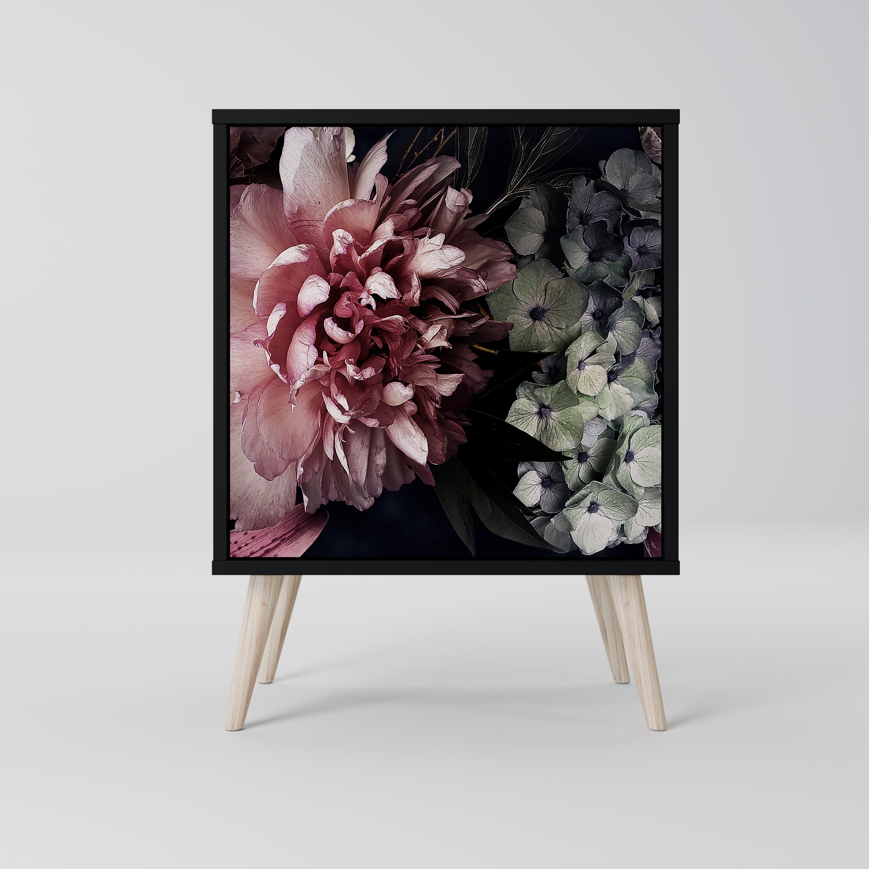 PURE BLOSSOM Sideboard mit 1 Tür in Schwarz