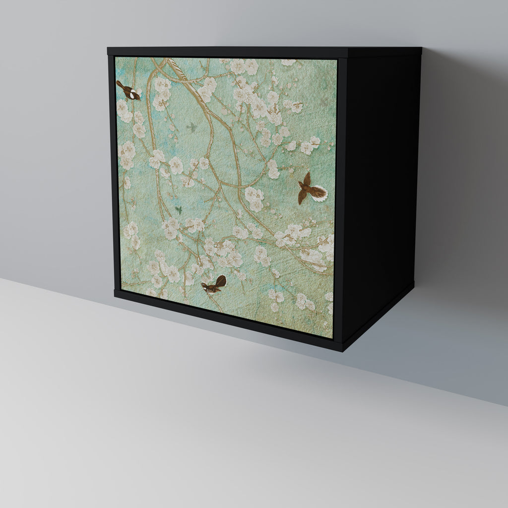 BLOOMING CHARM Sideboard mit 1 Tür in Schwarz