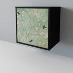 BLOOMING CHARM Sideboard mit 1 Tür in Schwarz