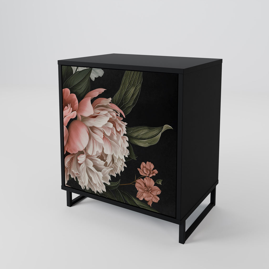 LUSH ELEGANCE Sideboard mit 1 Tür in Schwarz