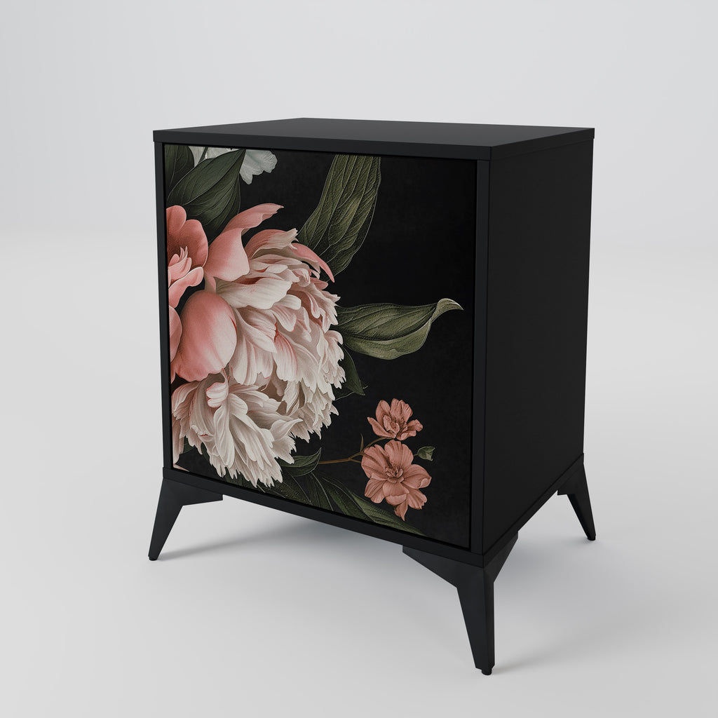 LUSH ELEGANCE Sideboard mit 1 Tür in Schwarz