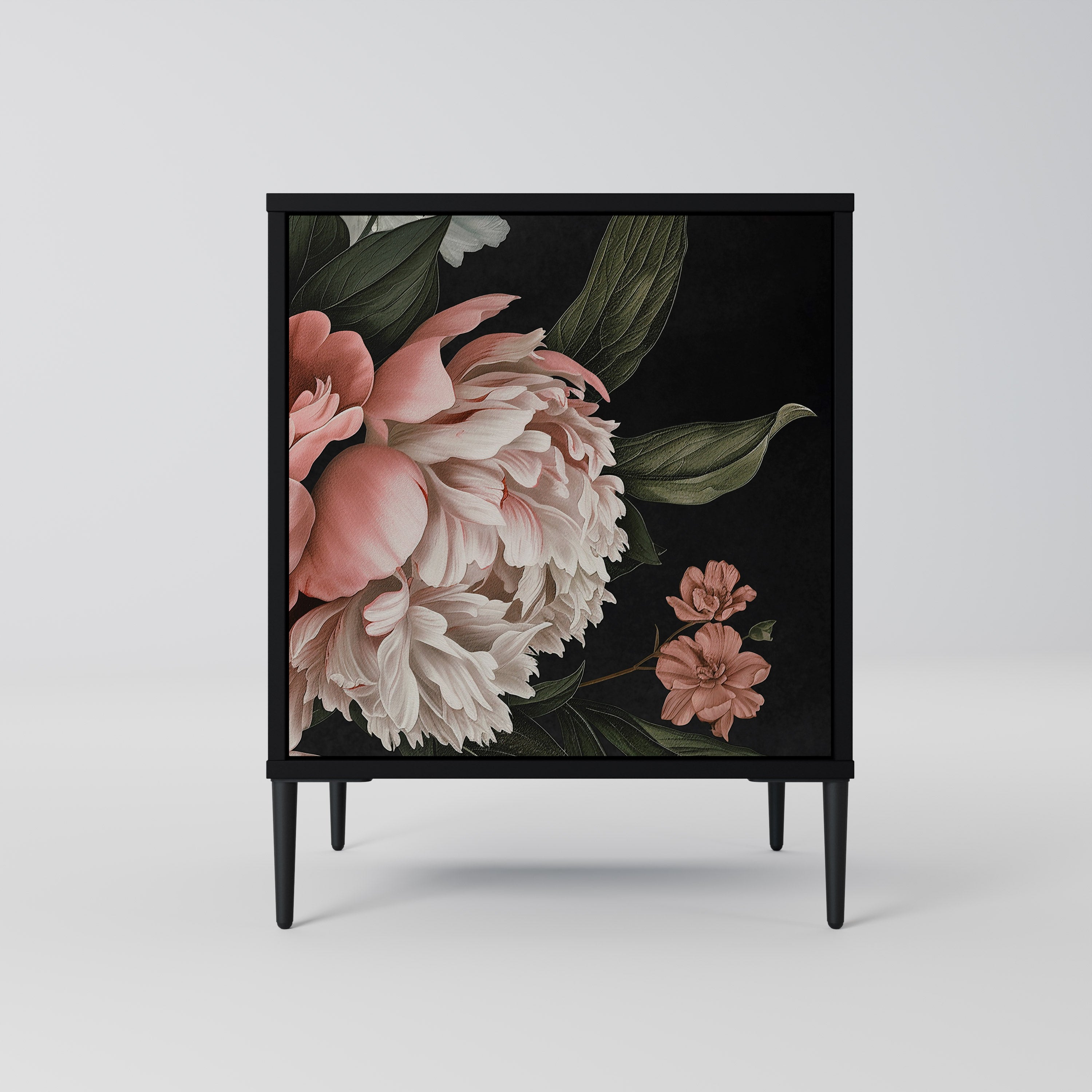LUSH ELEGANCE Sideboard mit 1 Tür in Schwarz