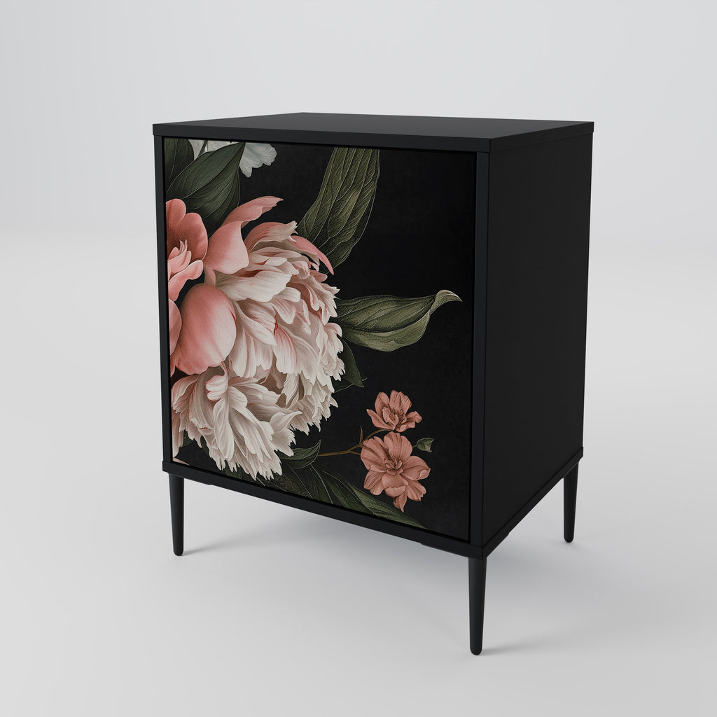 LUSH ELEGANCE Sideboard mit 1 Tür in Schwarz