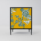 YELLOW CHINOISERIE Sideboard mit 1 Tür in Schwarz