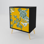 YELLOW CHINOISERIE Sideboard mit 1 Tür in Schwarz