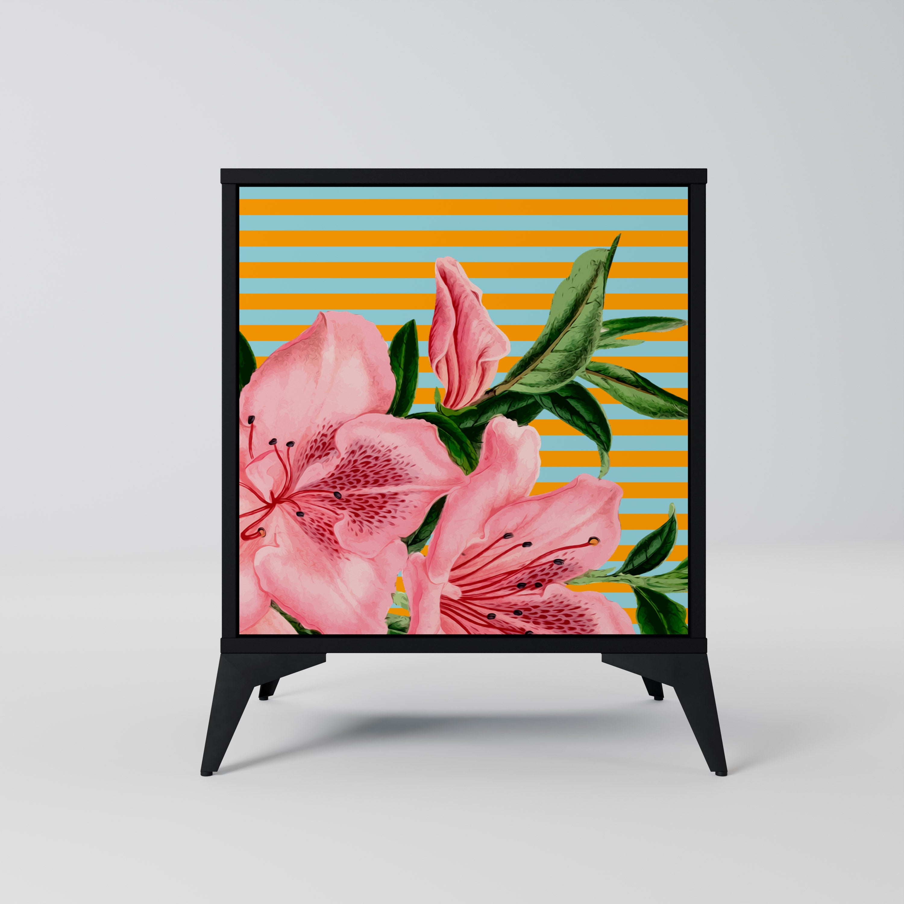 FRAGILE BEAUTY Sideboard mit 1 Tür in Schwarz