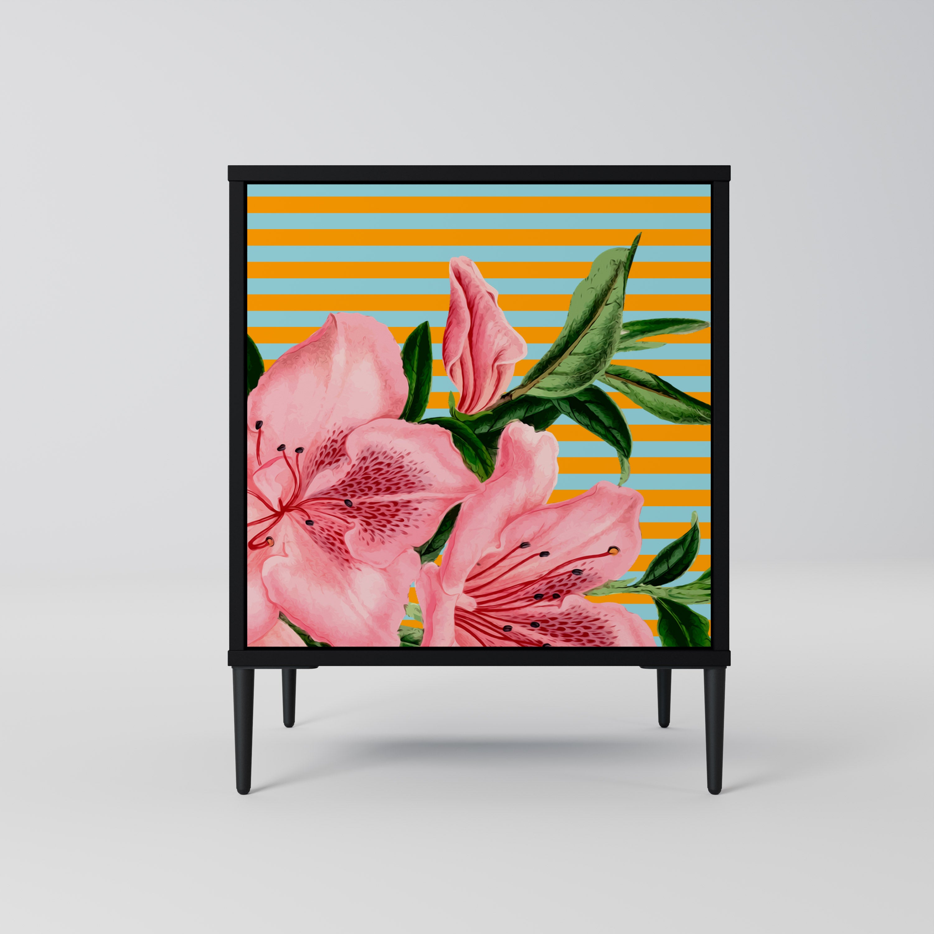 FRAGILE BEAUTY Sideboard mit 1 Tür in Schwarz