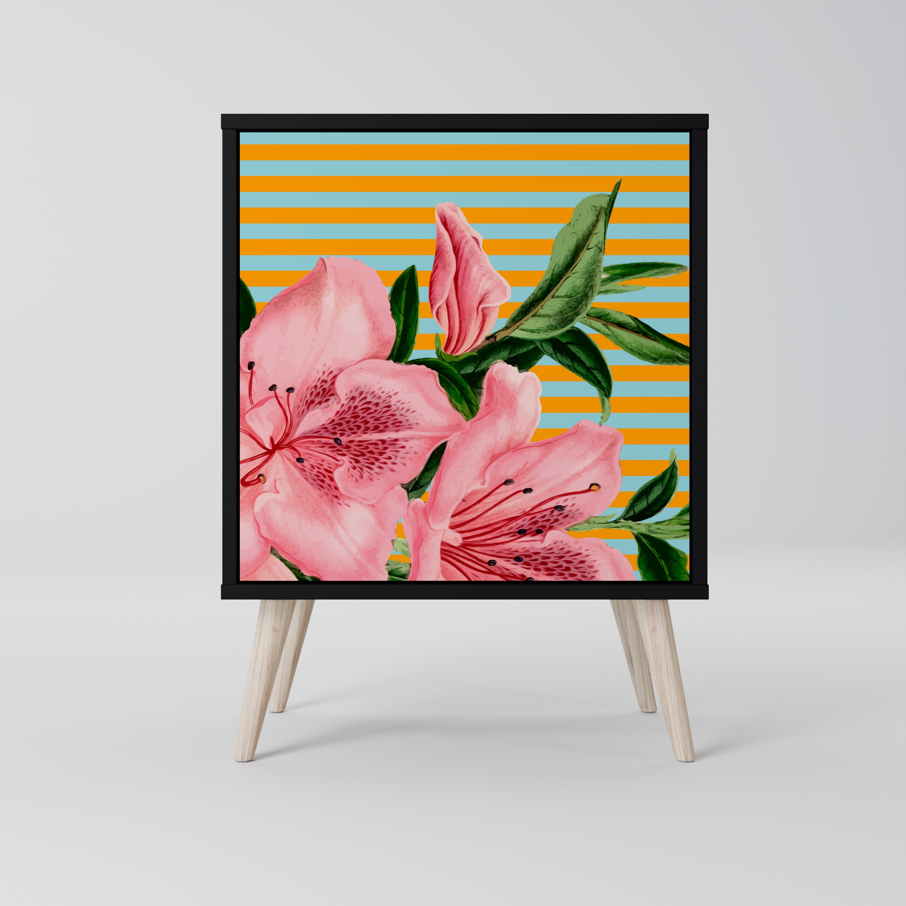 FRAGILE BEAUTY Sideboard mit 1 Tür in Schwarz