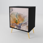 SOFTEN POPPY Sideboard mit 1 Tür in Schwarz