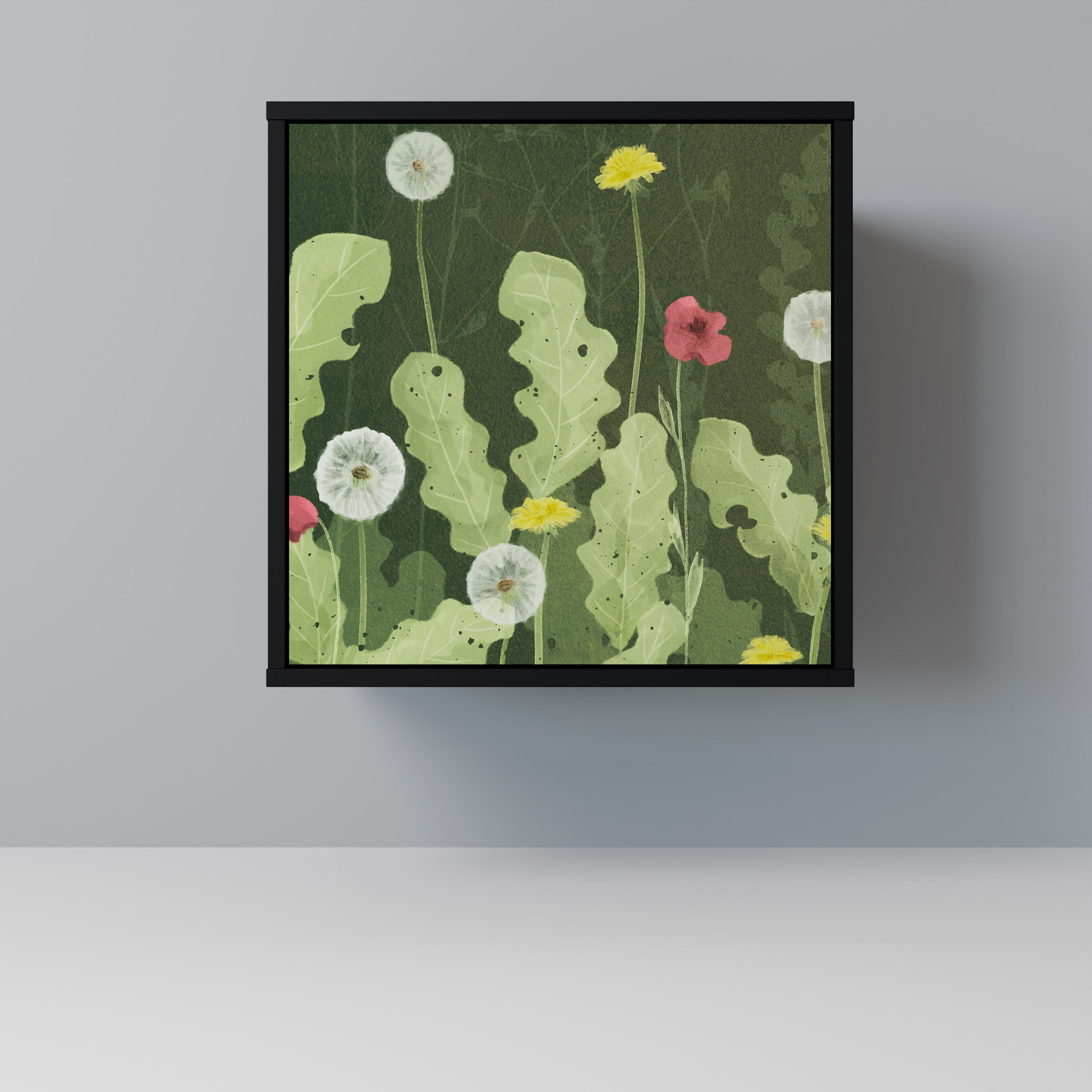 DANDELION AMUSE Sideboard mit 1 Tür in Schwarz