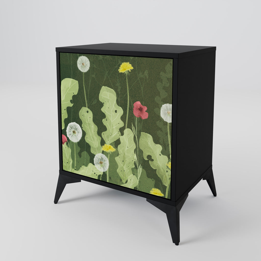 DANDELION AMUSE Sideboard mit 1 Tür in Schwarz