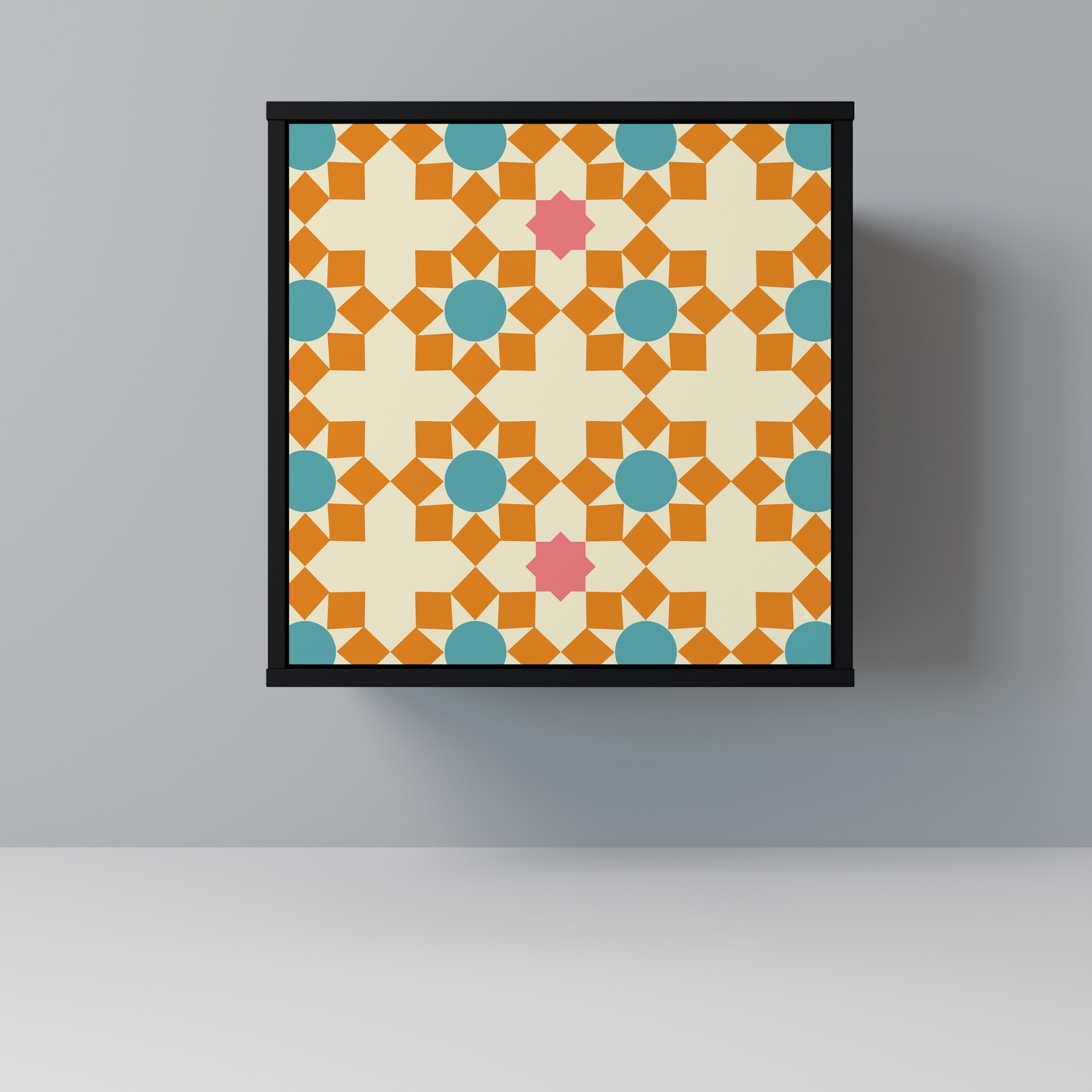 FLORAL DECOR Sideboard mit 1 Tür in Schwarz