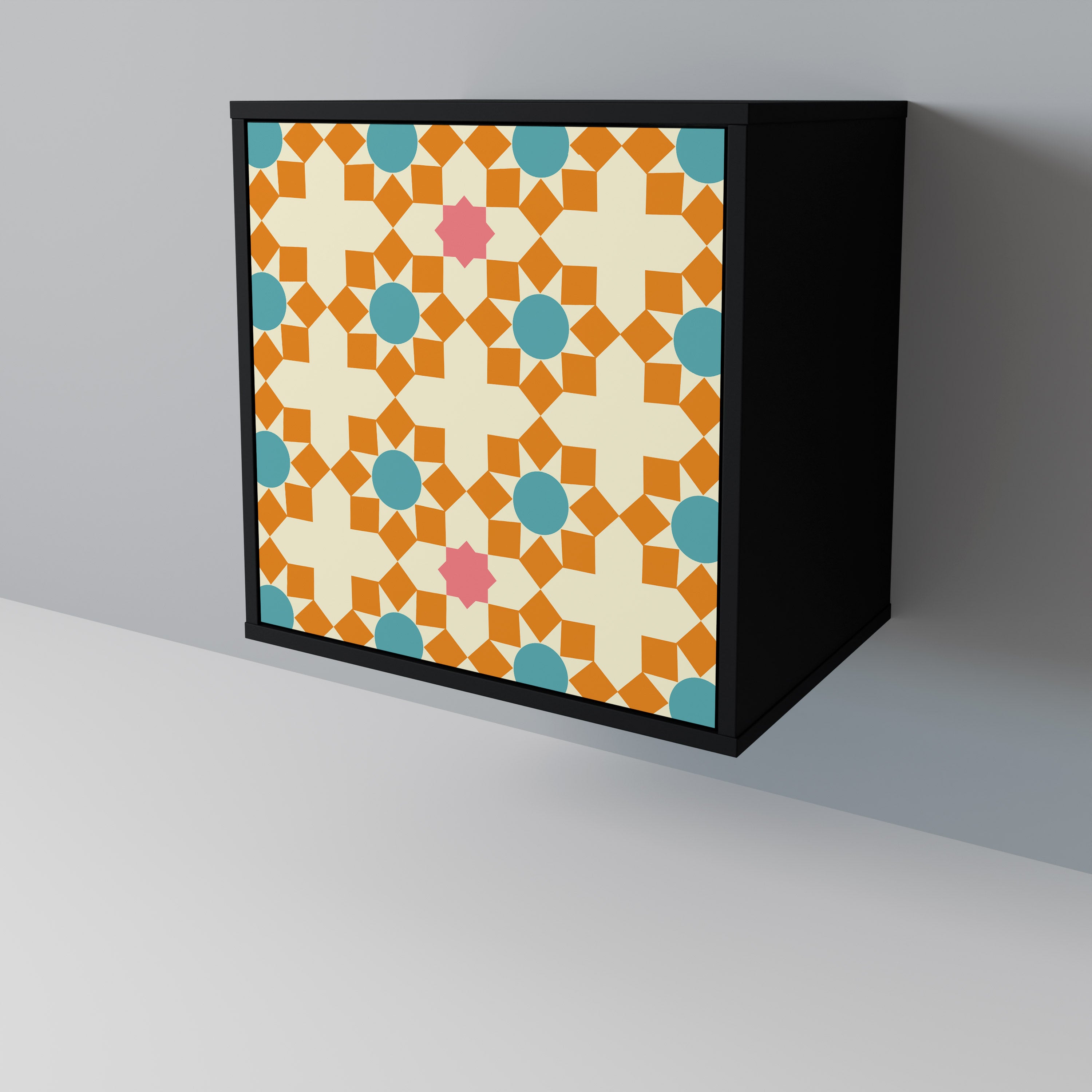 FLORAL DECOR Sideboard mit 1 Tür in Schwarz