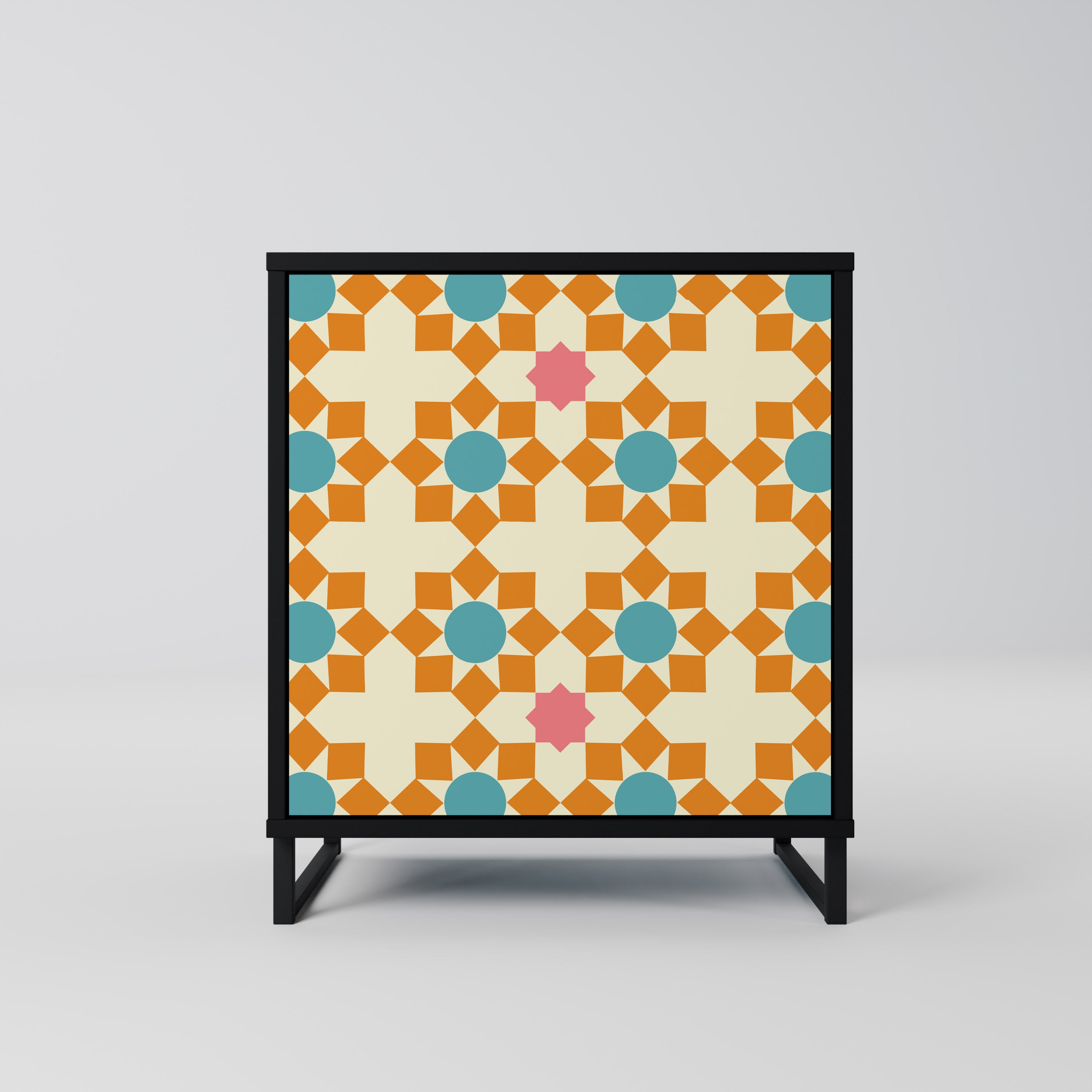 FLORAL DECOR Sideboard mit 1 Tür in Schwarz