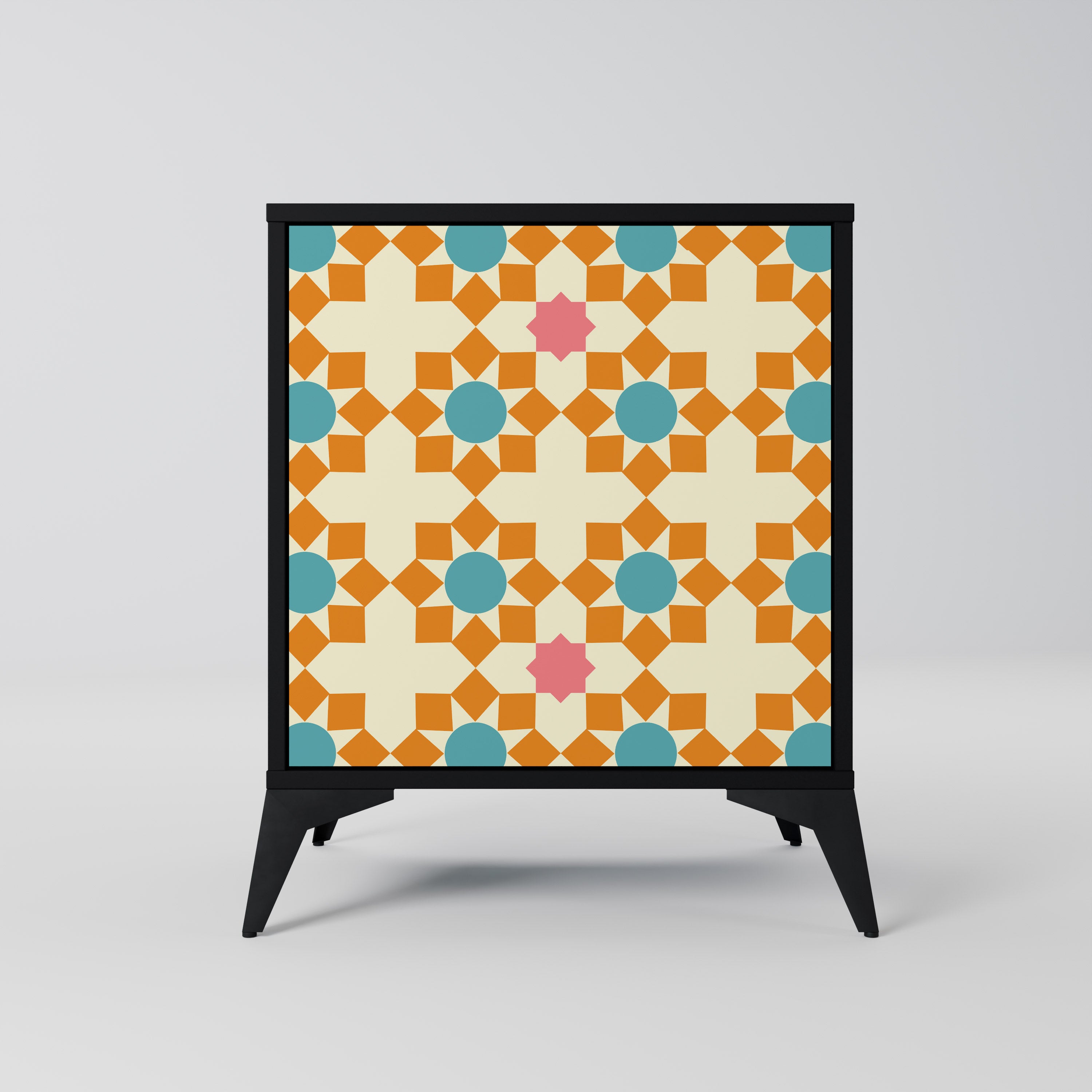 FLORAL DECOR Sideboard mit 1 Tür in Schwarz