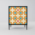 FLORAL DECOR Sideboard mit 1 Tür in Schwarz