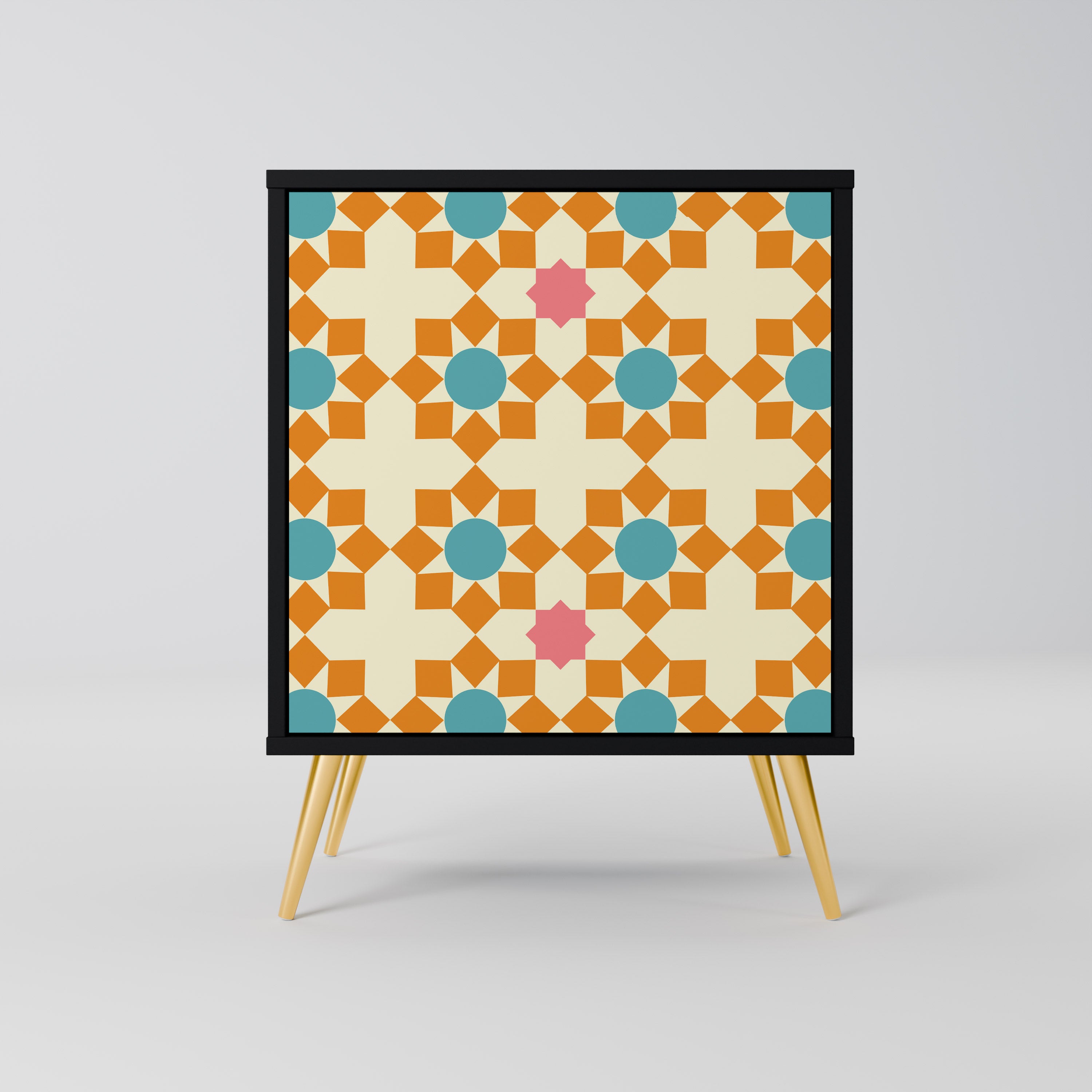 FLORAL DECOR Sideboard mit 1 Tür in Schwarz