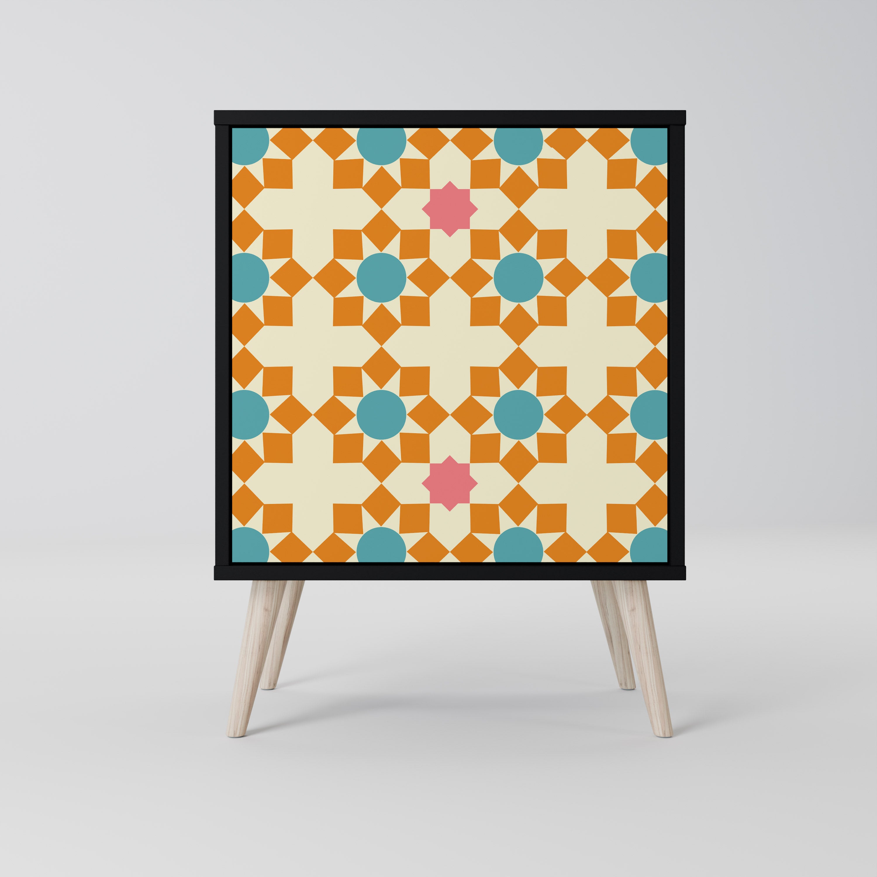 FLORAL DECOR Sideboard mit 1 Tür in Schwarz