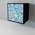 BLOOMY MORNING Sideboard mit 1 Tür in Schwarz