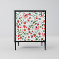 FLOWERS AND STRAWBERRIES Sideboard mit 1 Tür in Schwarz