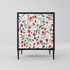 FLOWERS AND STRAWBERRIES Sideboard mit 1 Tür in Schwarz