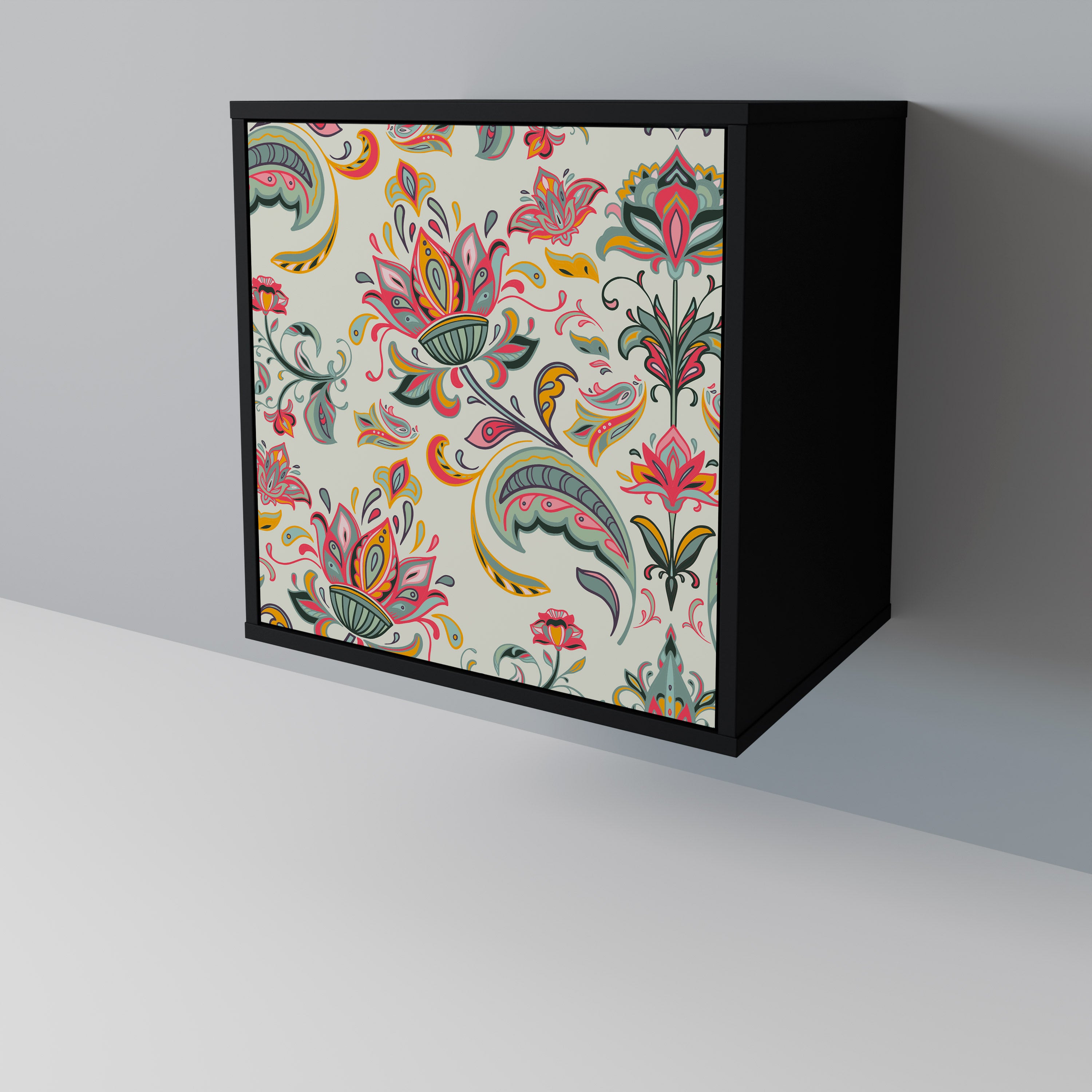 ORGANIC FOLKLORE Sideboard mit 1 Tür in Schwarz