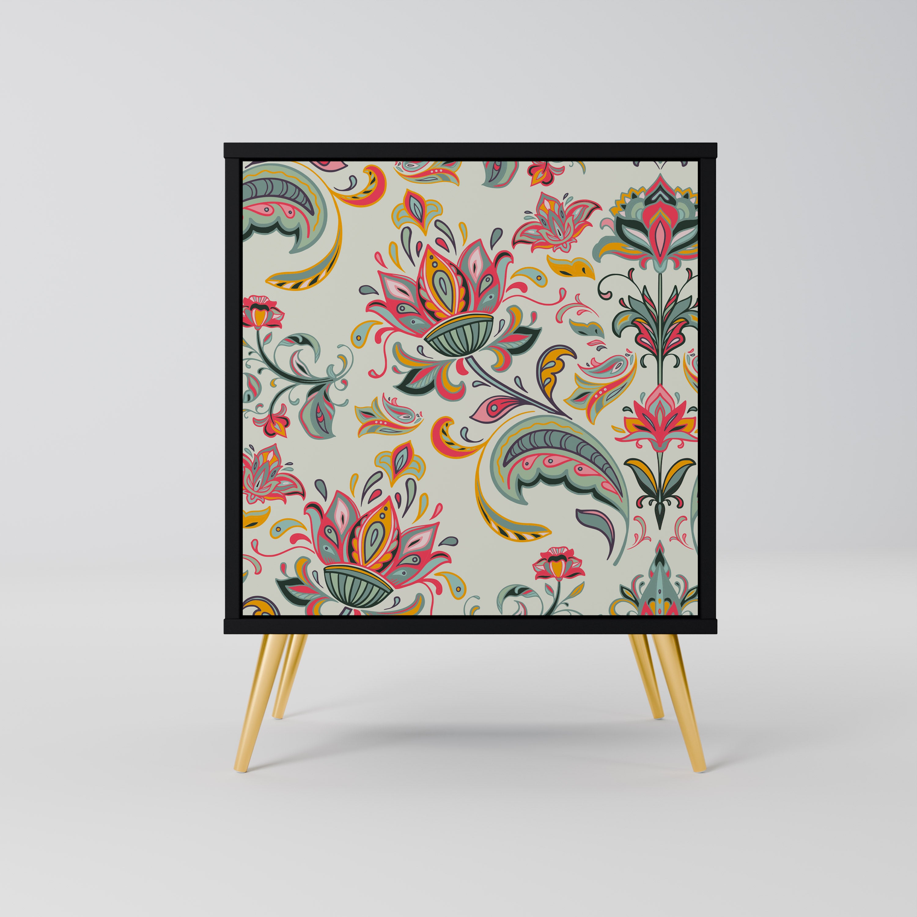 ORGANIC FOLKLORE Sideboard mit 1 Tür in Schwarz