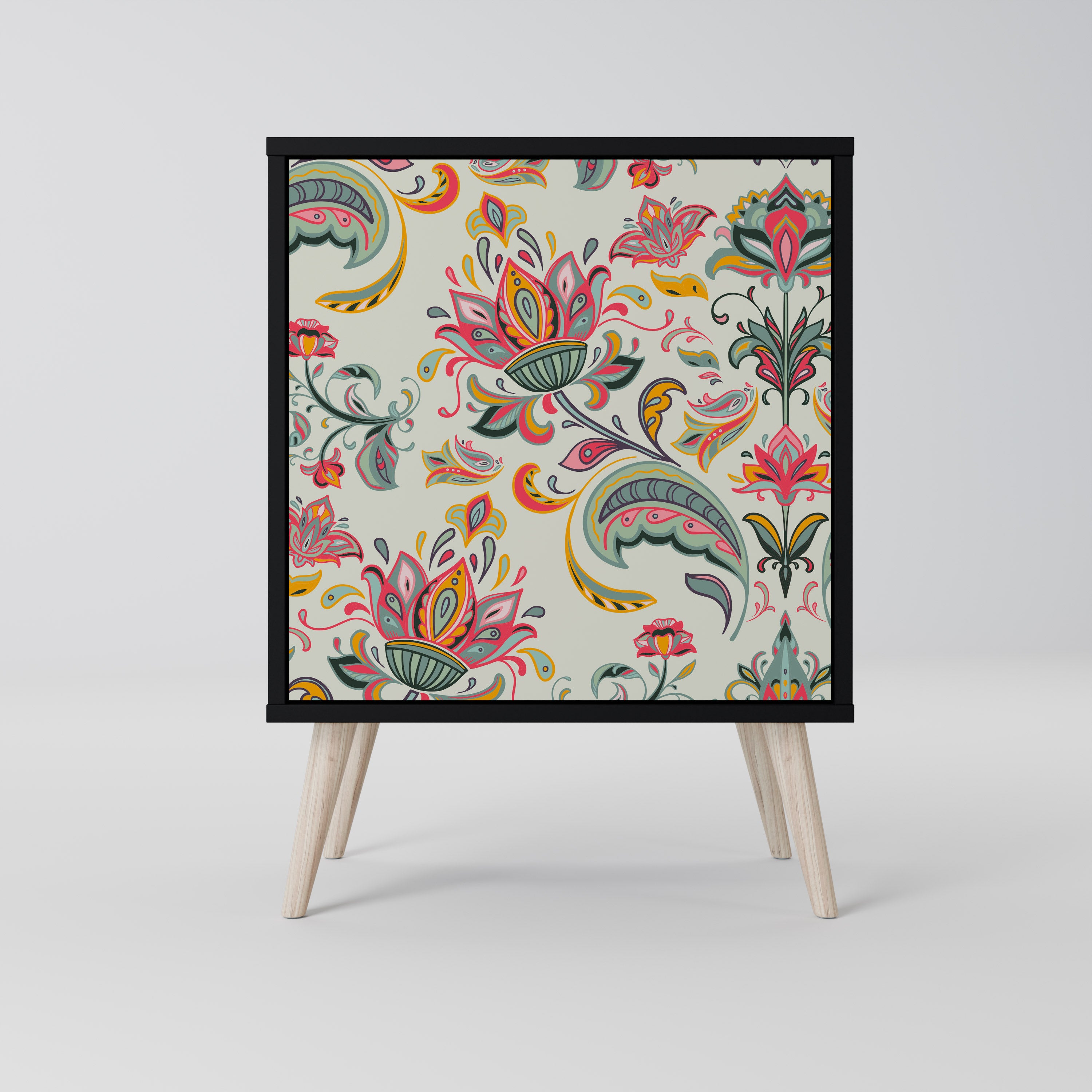 ORGANIC FOLKLORE Sideboard mit 1 Tür in Schwarz