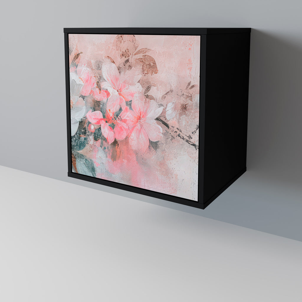 CHERRY BLOSSOM Sideboard mit 1 Tür in Schwarz