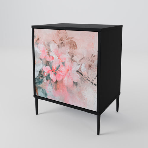 CHERRY BLOSSOM Sideboard mit 1 Tür in Schwarz