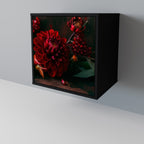 DAHLIAS AND POMEGRANATES Sideboard mit 1 Tür in Schwarz