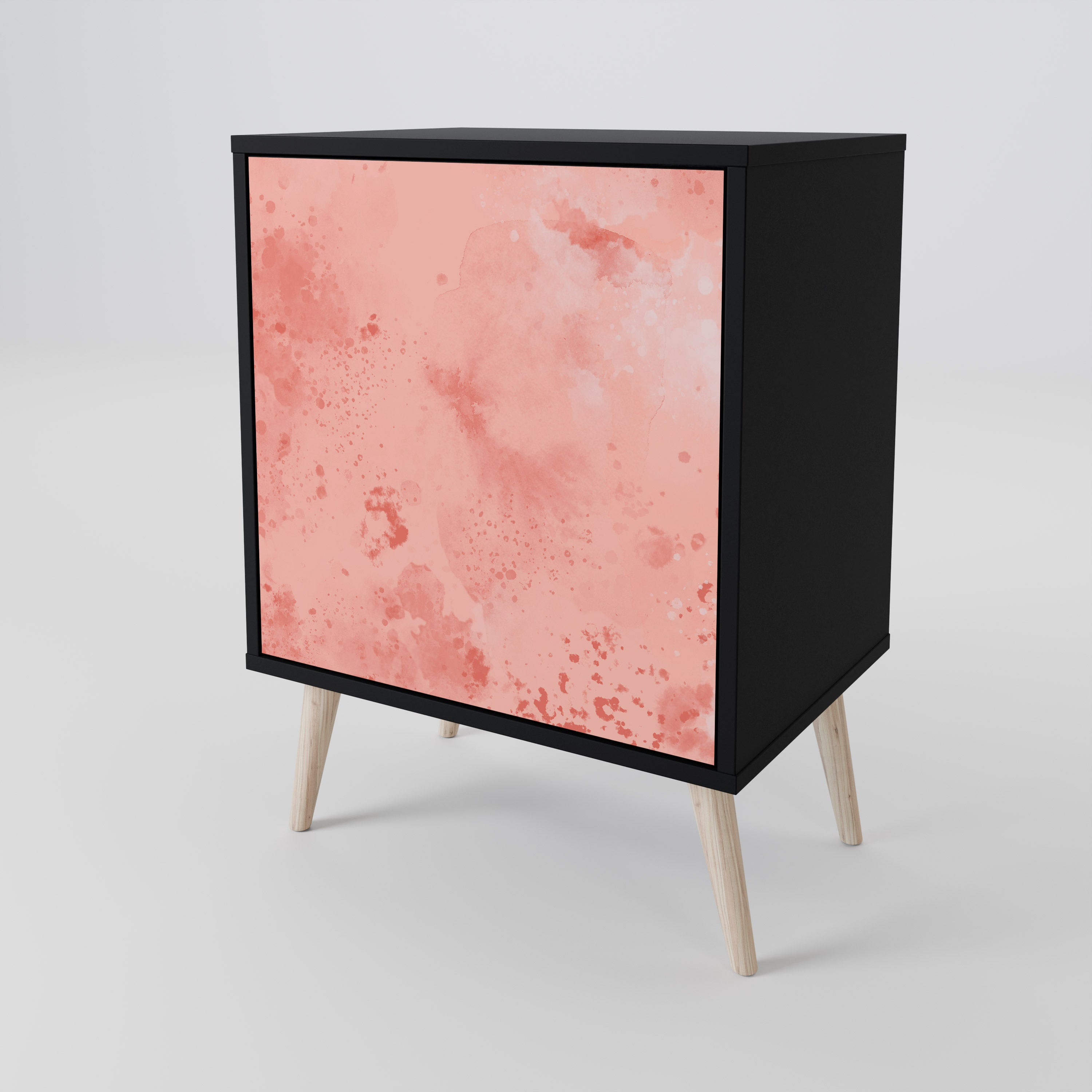 CRANE DANCE Sideboard mit 1 Tür in Schwarz