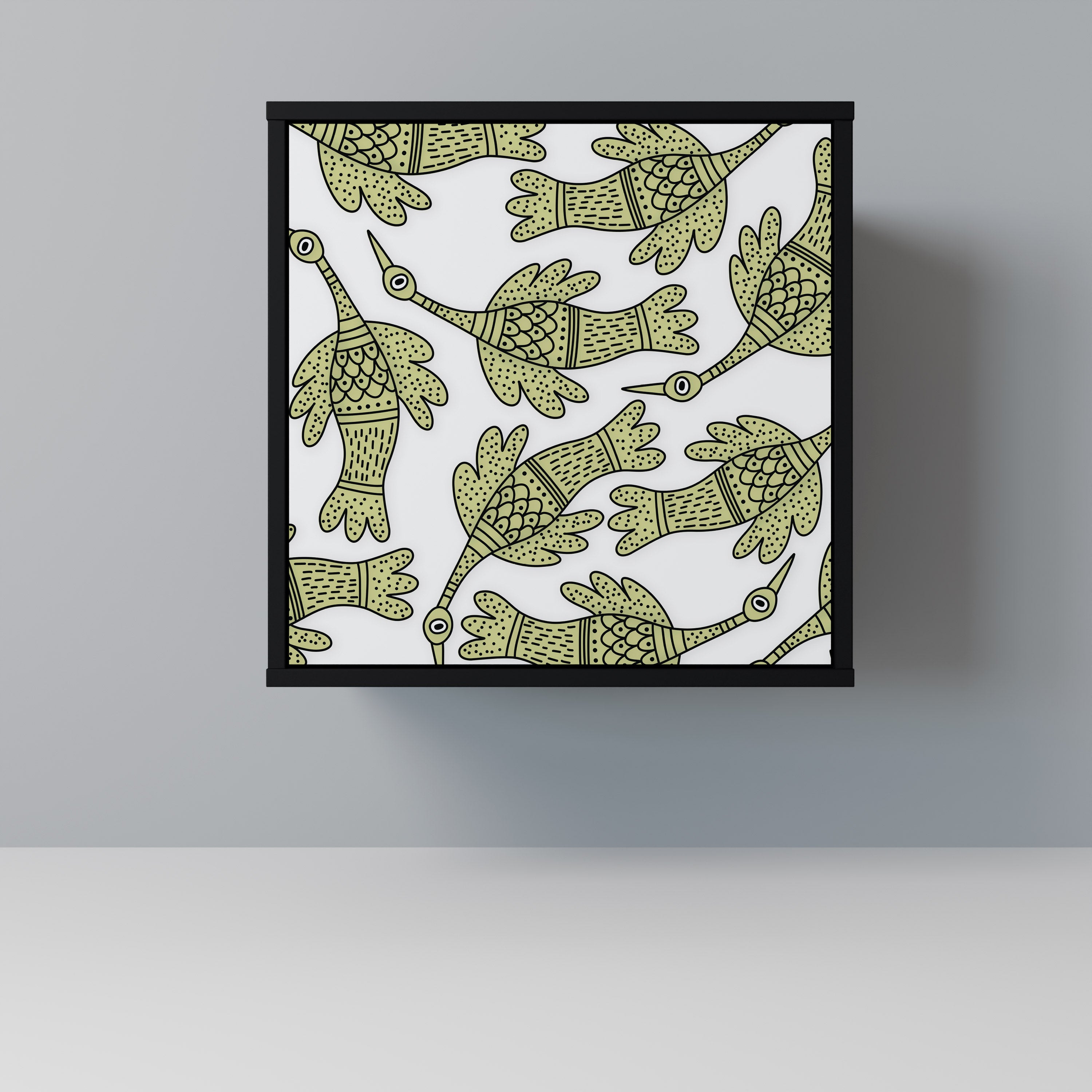 SEEDLING SONGBIRD Sideboard mit 1 Tür in Schwarz