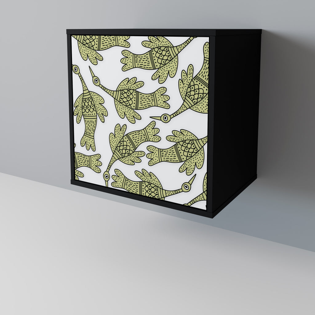 SEEDLING SONGBIRD Sideboard mit 1 Tür in Schwarz