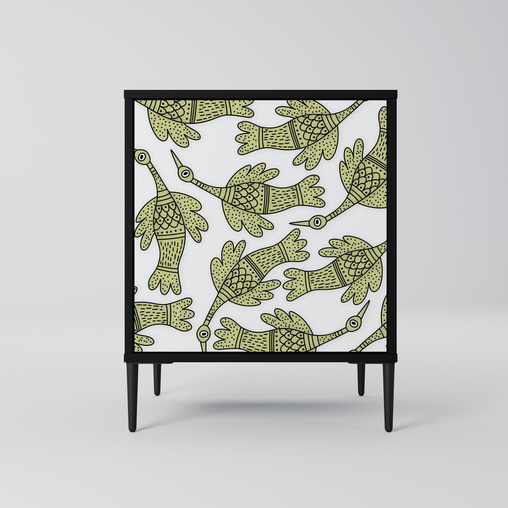 SEEDLING SONGBIRD Sideboard mit 1 Tür in Schwarz