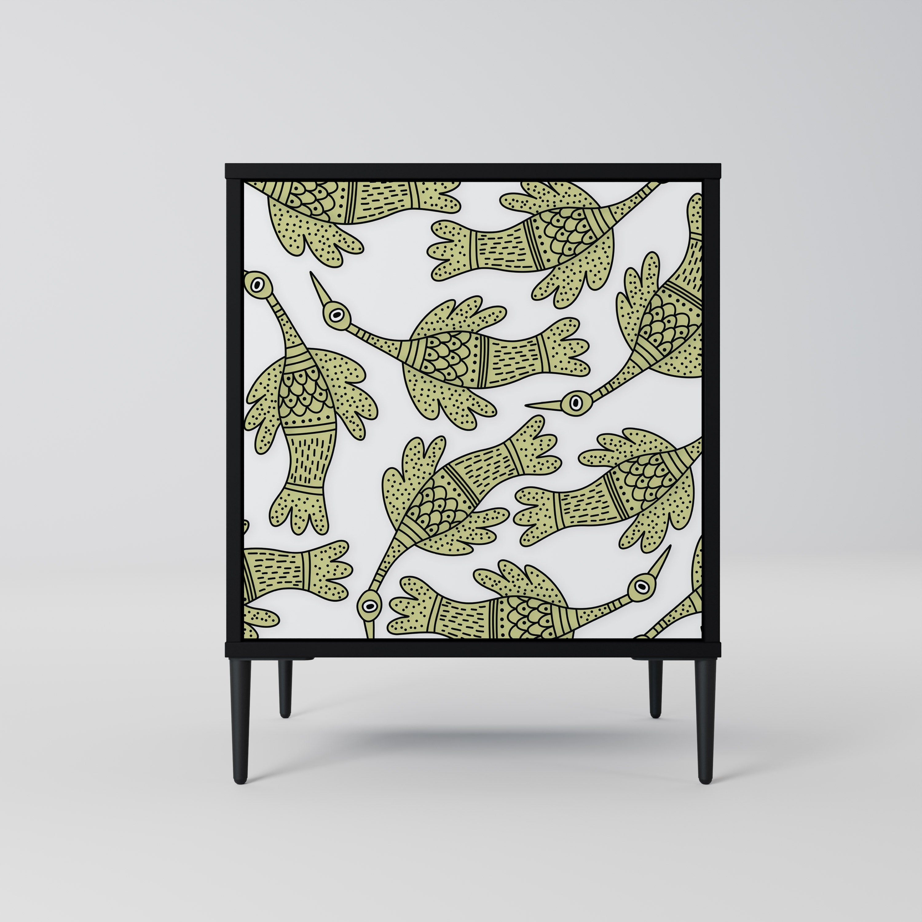 SEEDLING SONGBIRD Sideboard mit 1 Tür in Schwarz