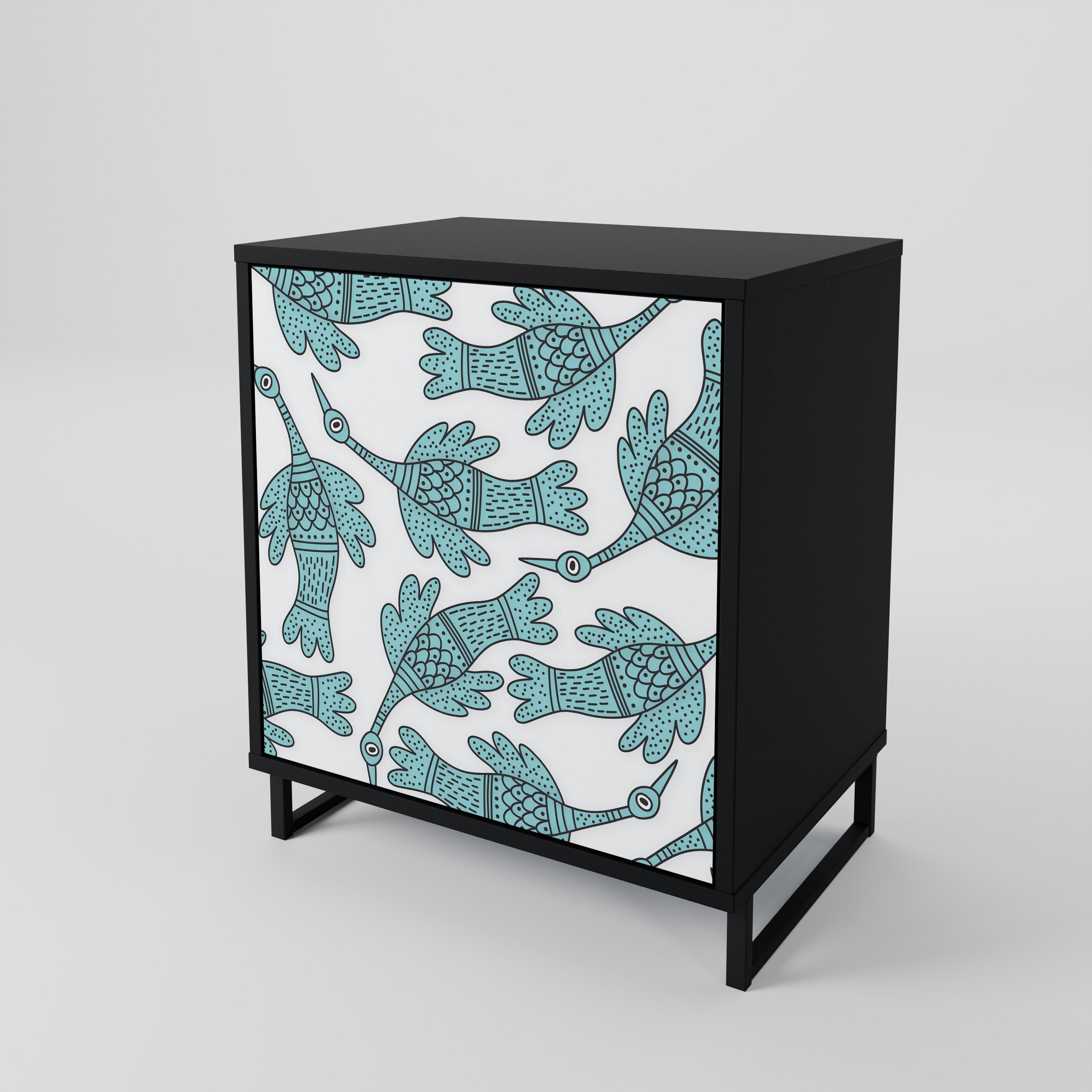 WATERSPOUT SONGIBIRD Sideboard mit 1 Tür in Schwarz