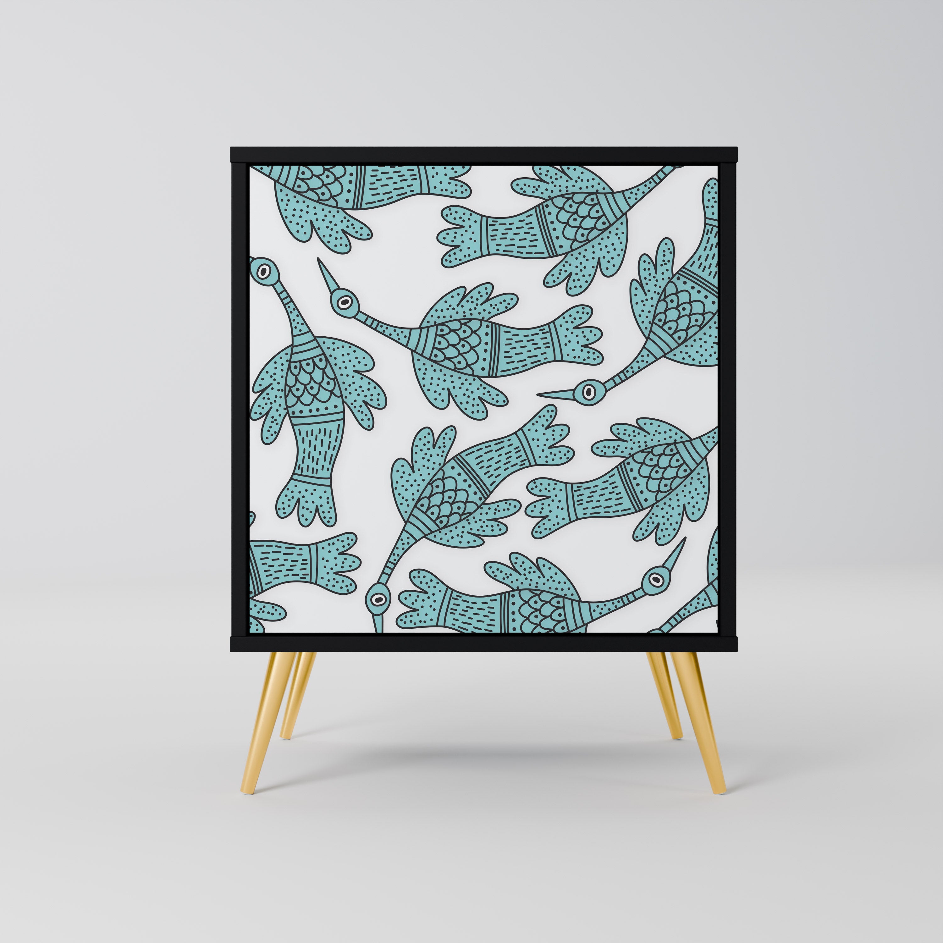 WATERSPOUT SONGIBIRD Sideboard mit 1 Tür in Schwarz