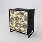 ALMONDINE SONGBIRD Sideboard mit 1 Tür in Schwarz