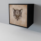 STEAMPUNK CLAN Sideboard mit 1 Tür in Schwarz