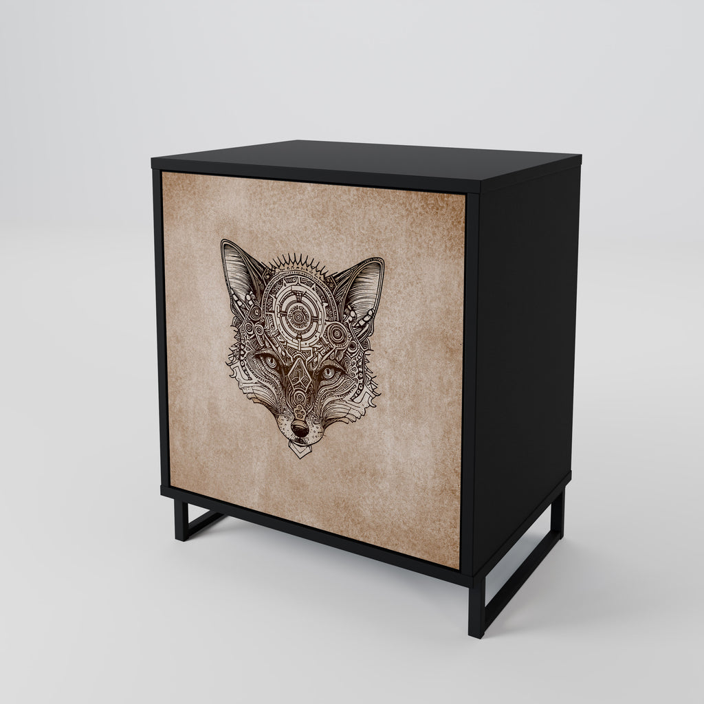 STEAMPUNK CLAN Sideboard mit 1 Tür in Schwarz