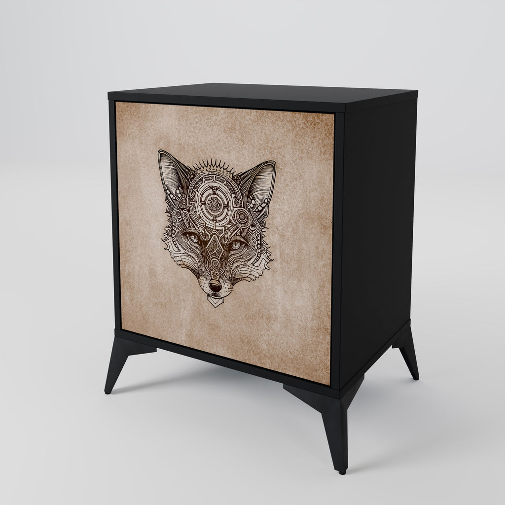STEAMPUNK CLAN Sideboard mit 1 Tür in Schwarz
