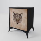 STEAMPUNK CLAN Sideboard mit 1 Tür in Schwarz