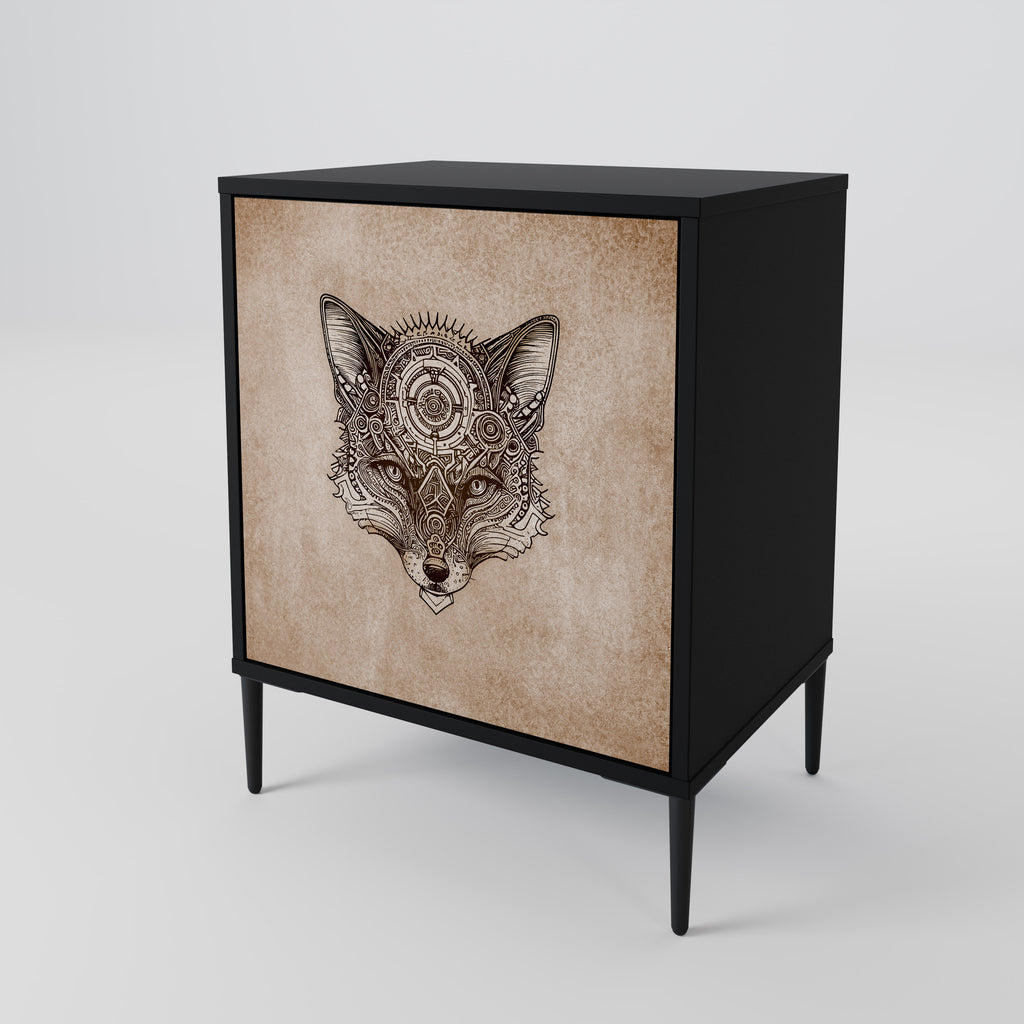 STEAMPUNK CLAN Sideboard mit 1 Tür in Schwarz