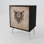 STEAMPUNK CLAN Sideboard mit 1 Tür in Schwarz