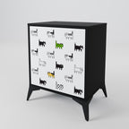 CATS COMPILATION Sideboard mit 1 Tür in Schwarz
