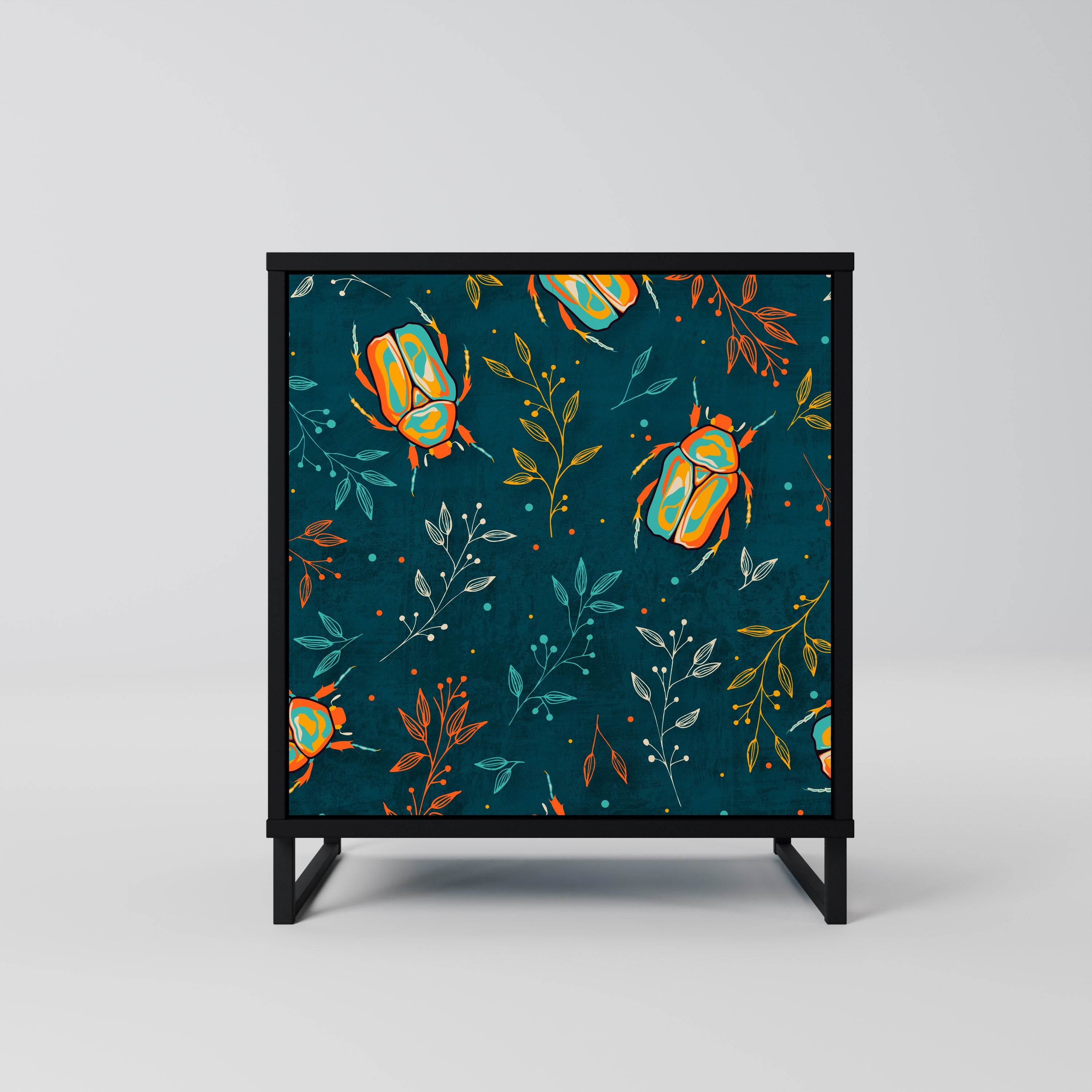 AUTUMN INSECTS Sideboard mit 1 Tür in Schwarz