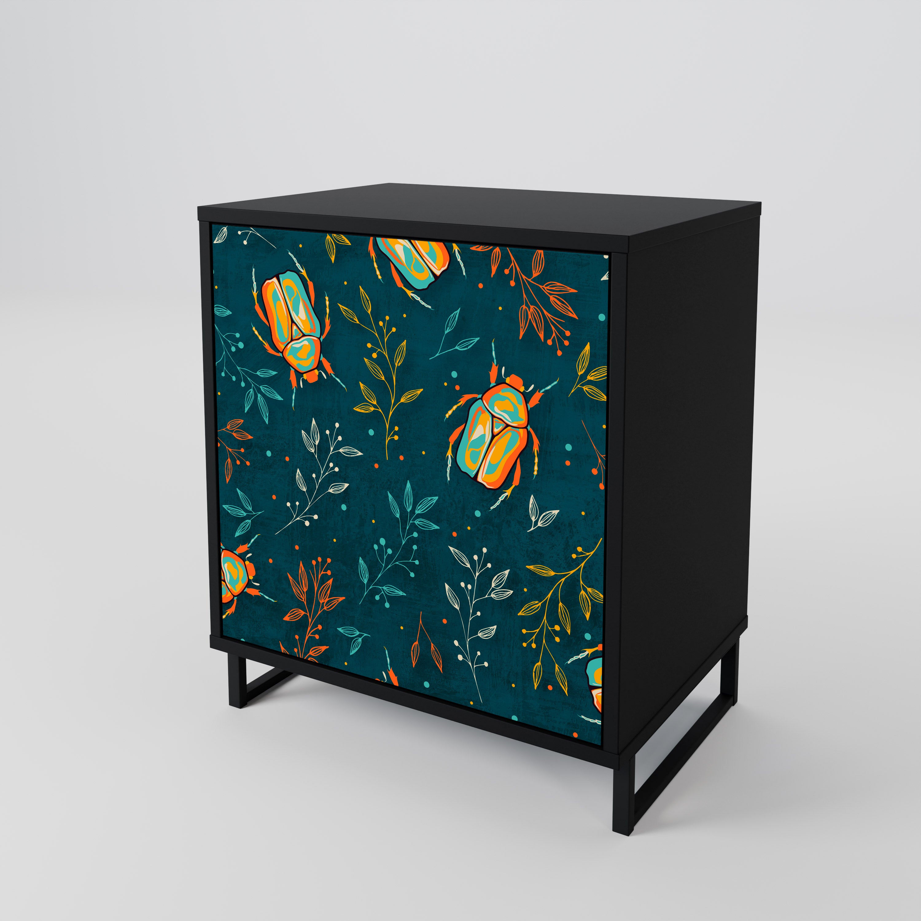 AUTUMN INSECTS Sideboard mit 1 Tür in Schwarz