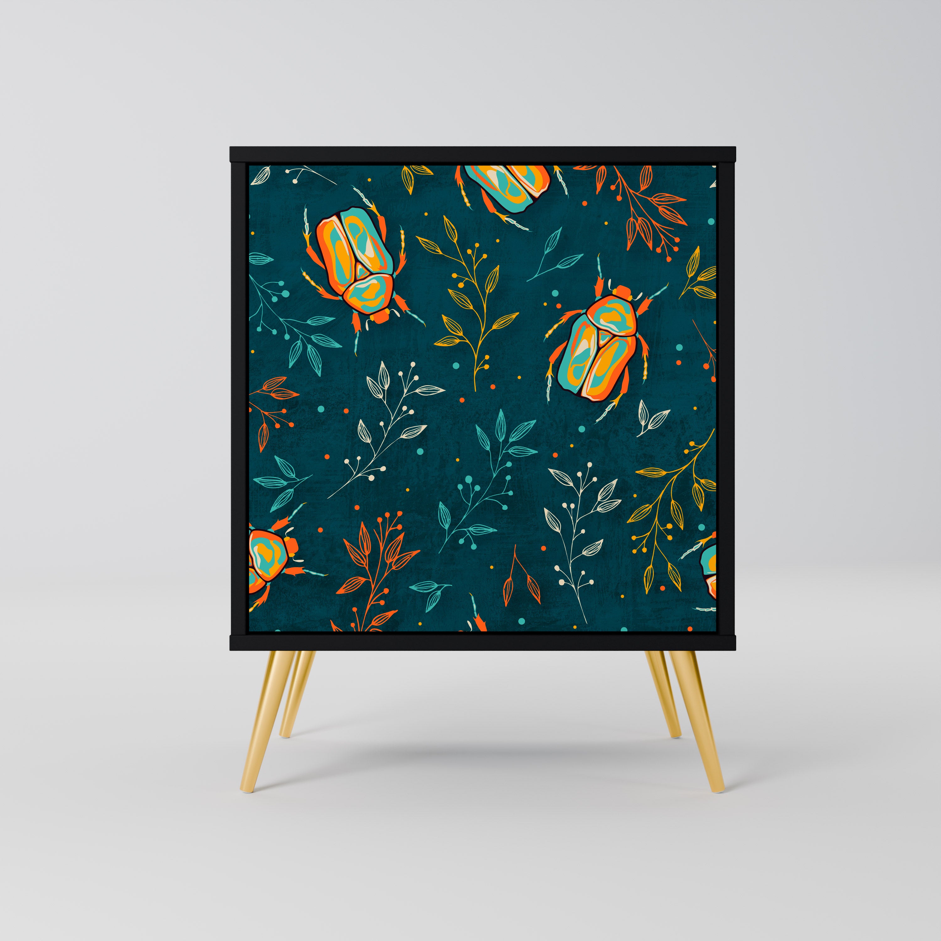 AUTUMN INSECTS Sideboard mit 1 Tür in Schwarz