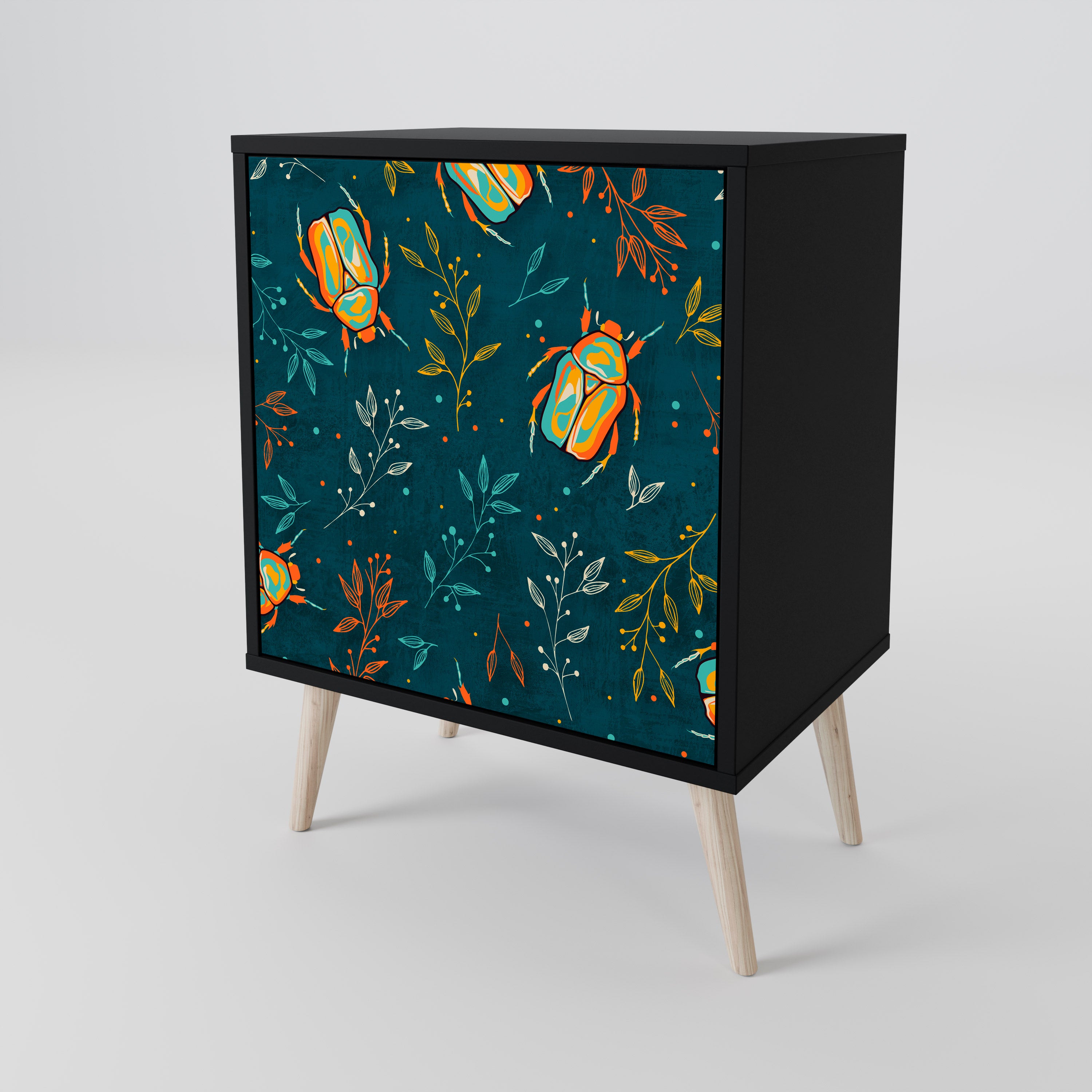 AUTUMN INSECTS Sideboard mit 1 Tür in Schwarz